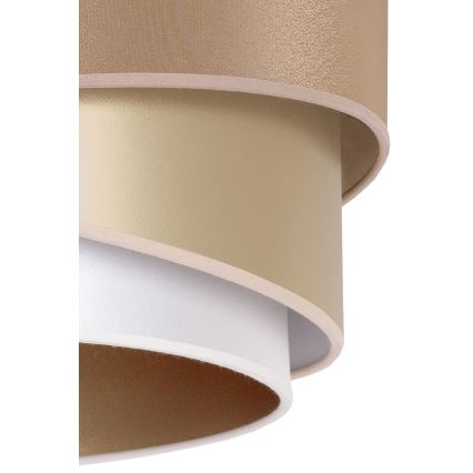 Duolla - Luster na sajli KOBO 1xE27/15W/230V pr. 45 cm bež/zlatna/bijela