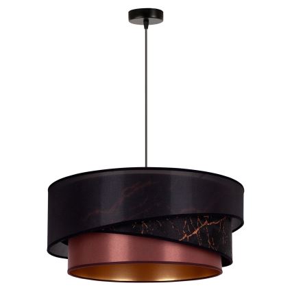Duolla - Luster na sajli KOBO 1xE27/15W/230V pr. 45 cm crna/boje vina/zlatna