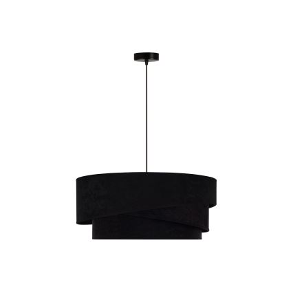 Duolla - Luster na sajli KOBO 1xE27/15W/230V pr. 45 cm crna/zlatna
