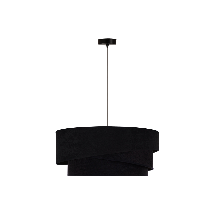 Duolla - Luster na sajli KOBO 1xE27/15W/230V pr. 45 cm crna/zlatna