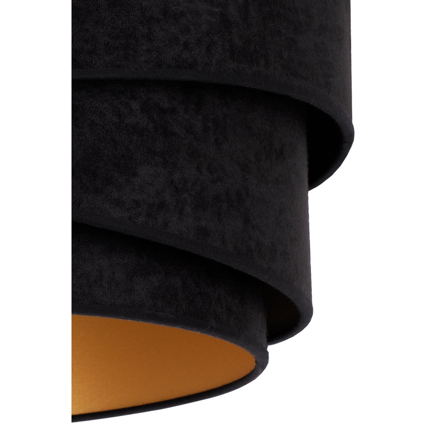 Duolla - Luster na sajli KOBO 1xE27/15W/230V pr. 45 cm crna/zlatna