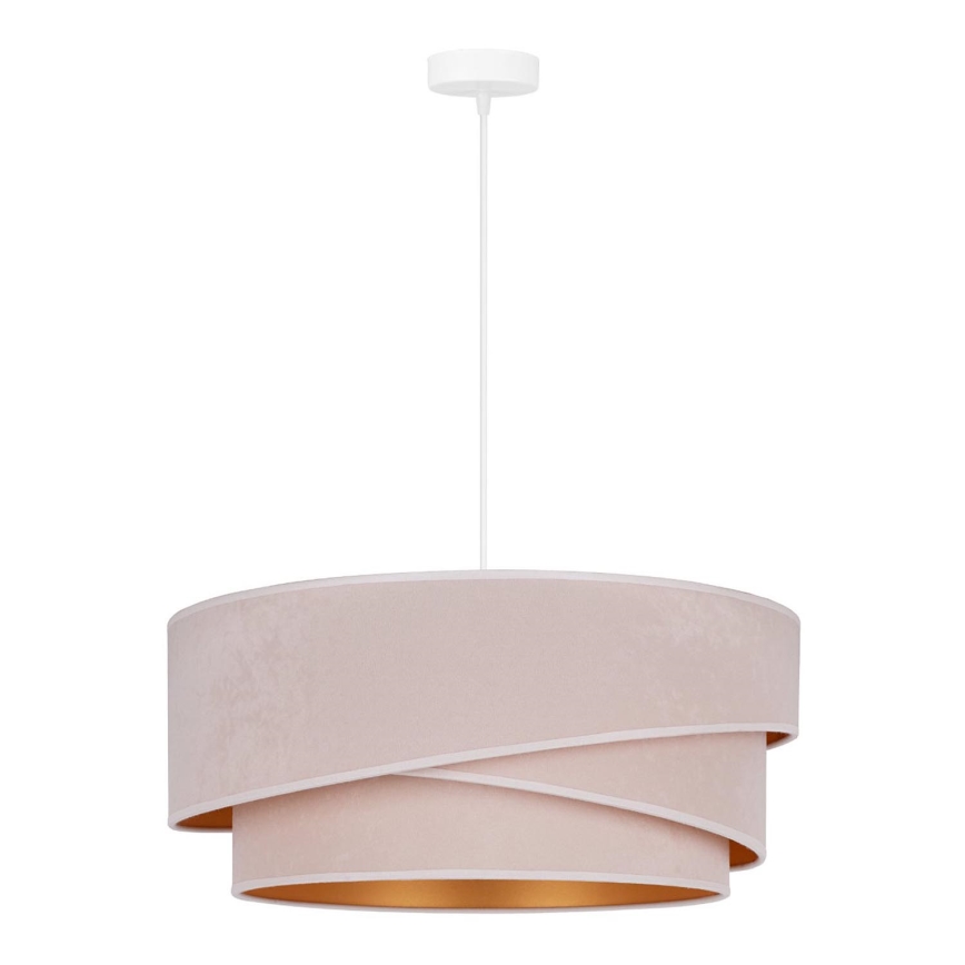 Duolla - Luster na sajli KOBO 1xE27/15W/230V pr. 45 cm krem/zlatna
