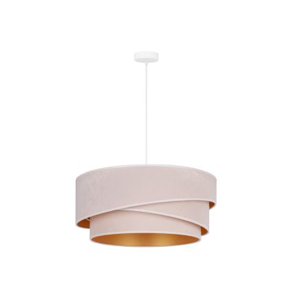 Duolla - Luster na sajli KOBO 1xE27/15W/230V pr. 45 cm krem/zlatna