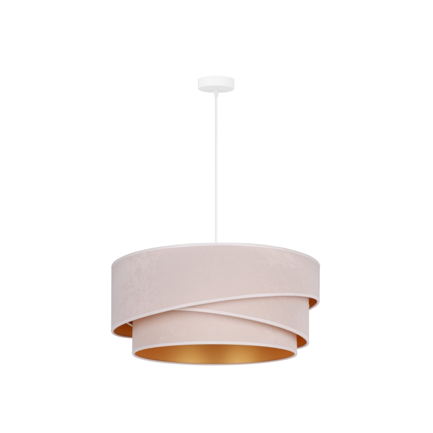 Duolla - Luster na sajli KOBO 1xE27/15W/230V pr. 45 cm krem/zlatna