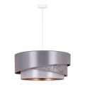 Duolla - Luster na sajli KOBO 1xE27/15W/230V pr. 45 cm srebrna/zlatna
