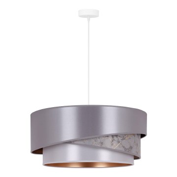 Duolla - Luster na sajli KOBO 1xE27/15W/230V pr. 45 cm srebrna/zlatna