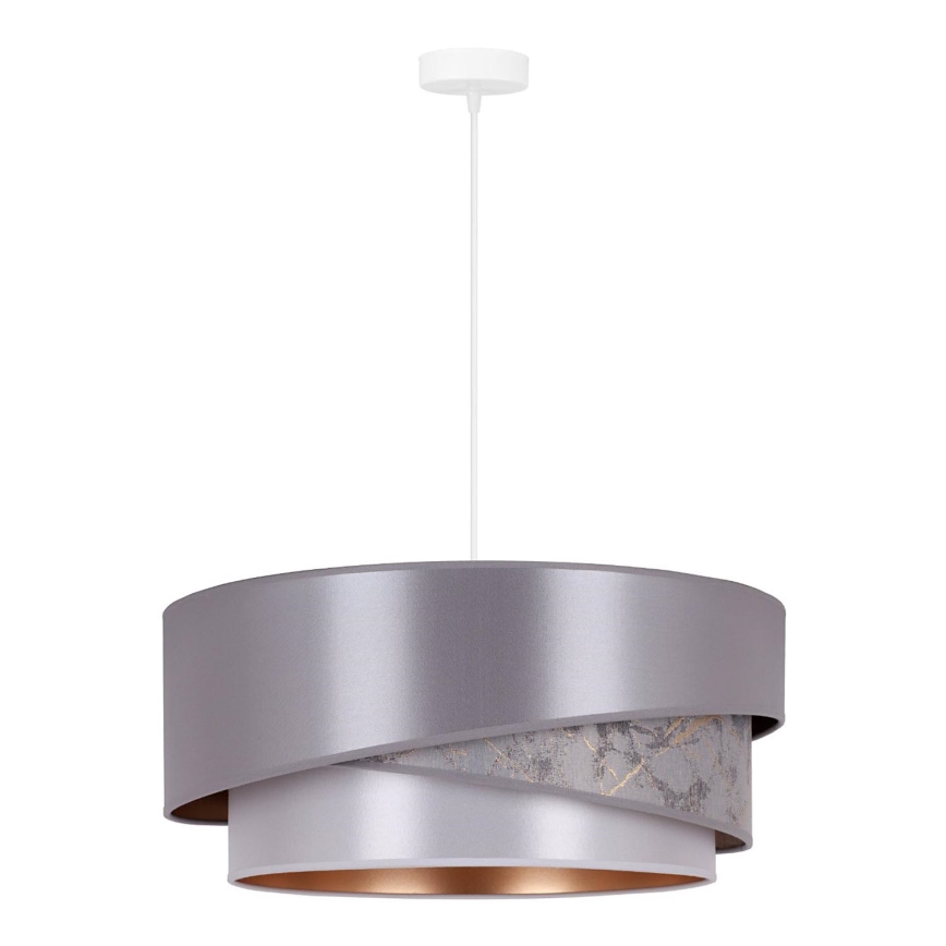 Duolla - Luster na sajli KOBO 1xE27/15W/230V pr. 45 cm srebrna/zlatna