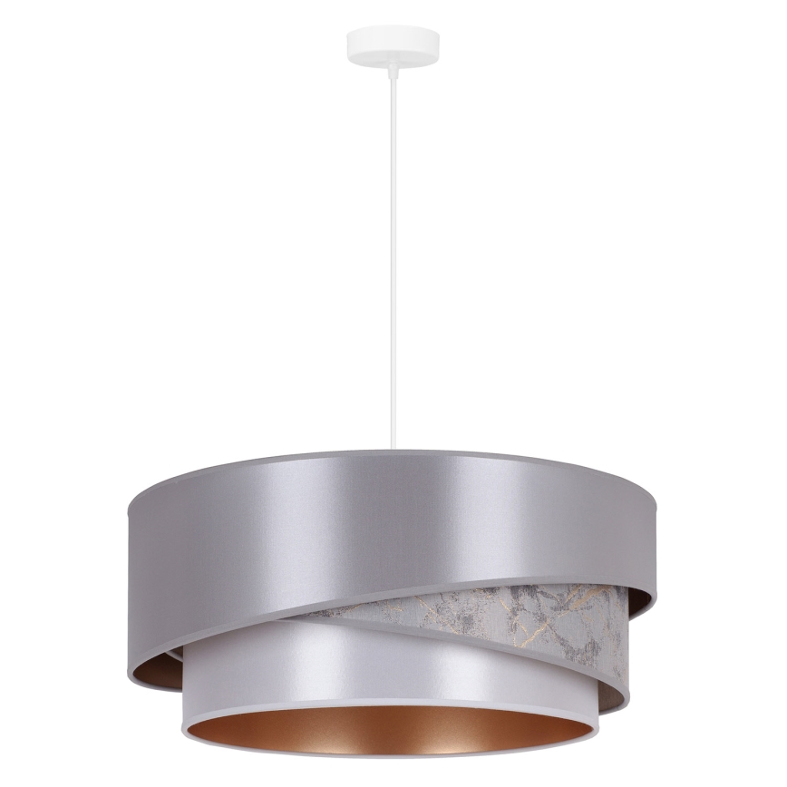 Duolla - Luster na sajli KOBO 1xE27/15W/230V pr. 45 cm srebrna/zlatna