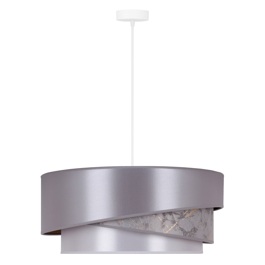 Duolla - Luster na sajli KOBO 1xE27/15W/230V pr. 45 cm srebrna/zlatna