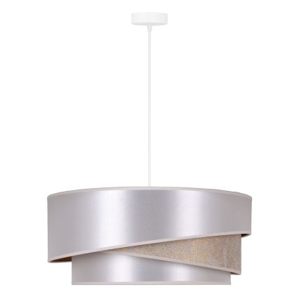 Duolla - Luster na sajli KOBO 1xE27/15W/230V pr. 45 cm srebrna/zlatna