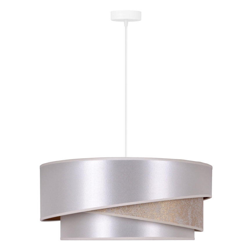 Duolla - Luster na sajli KOBO 1xE27/15W/230V pr. 45 cm srebrna/zlatna