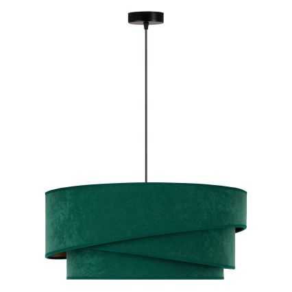 Duolla - Luster na sajli KOBO 1xE27/15W/230V pr. 45 cm zelena/zlatna