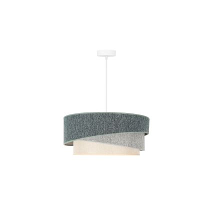 Duolla - Luster na sajli KOBO ECO RECYCLING 1xE27/15W/230V pr. 45 cm zelena/siva/krem