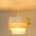 Duolla - Luster na sajli LUNETA 1xE27/40W/230V pr. 45 cm krem