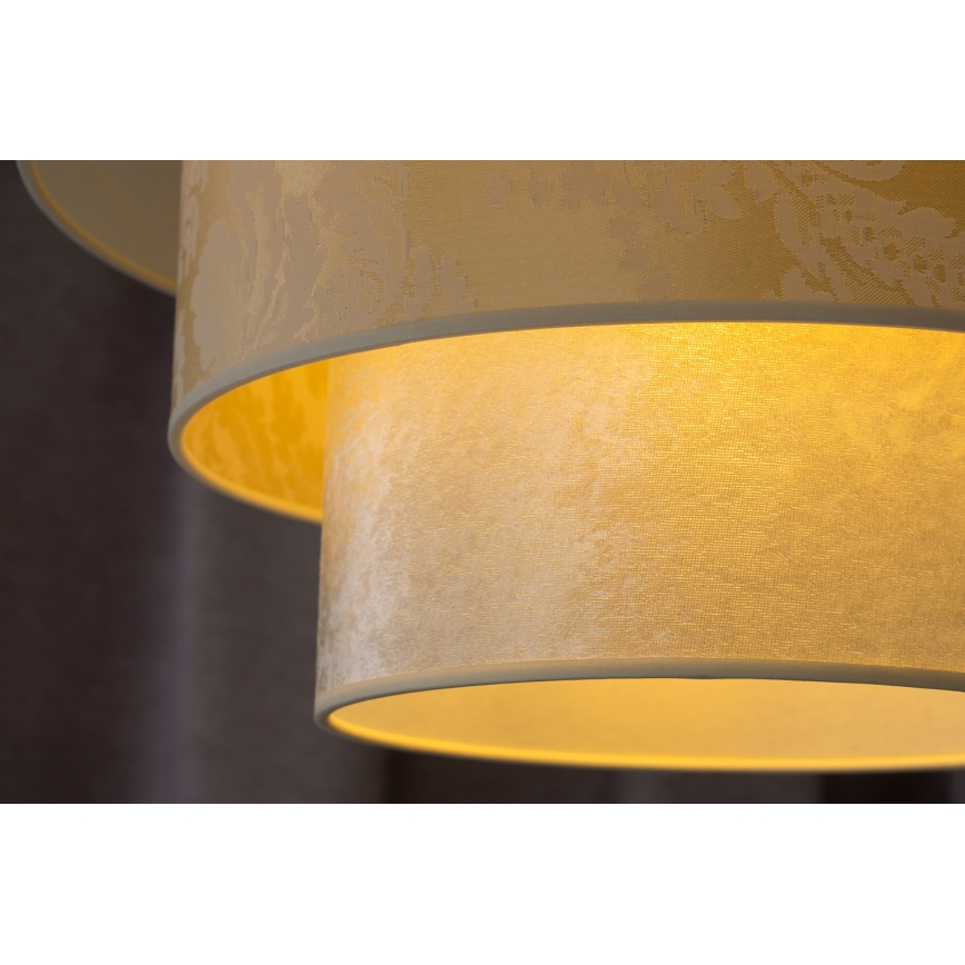 Duolla - Luster na sajli LUNETA 1xE27/40W/230V pr. 45 cm krem