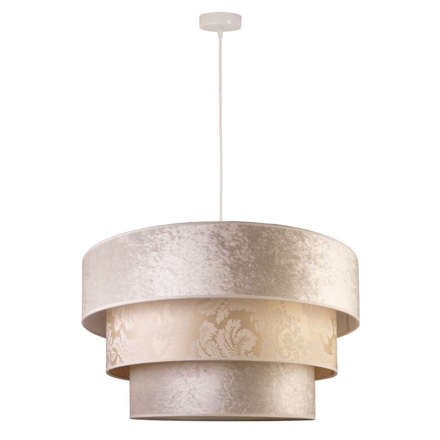 Duolla - Luster na sajli LUNETA 1xE27/40W/230V pr. 45 cm krem