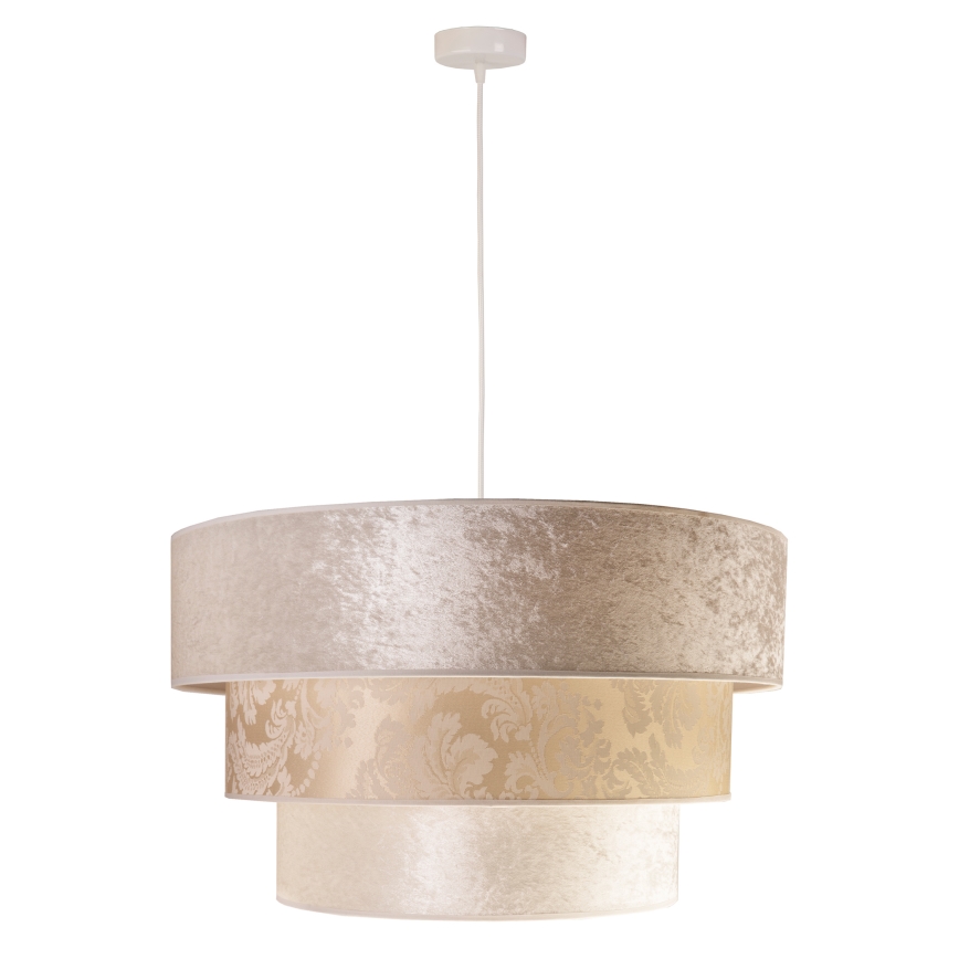 Duolla - Luster na sajli LUNETA 1xE27/40W/230V pr. 45 cm krem