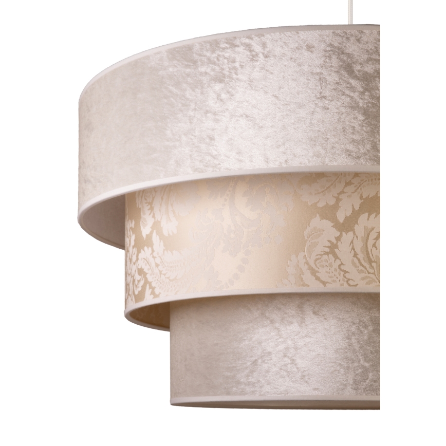 Duolla - Luster na sajli LUNETA 1xE27/40W/230V pr. 45 cm krem