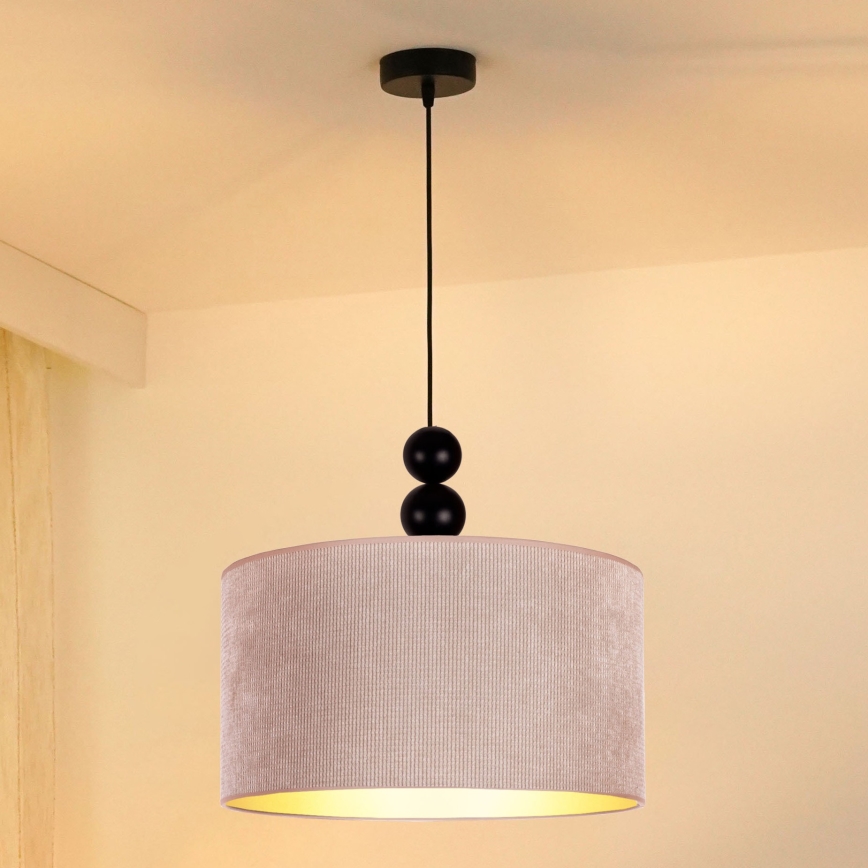 Duolla - Luster na sajli LYON 1xE27/15W/230V pr. 40 cm bež