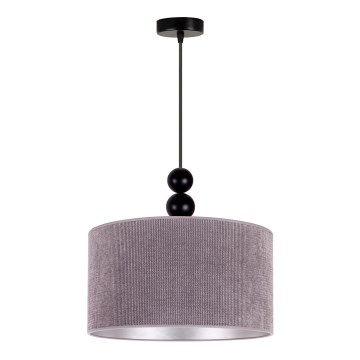 Duolla - Luster na sajli LYON 1xE27/15W/230V pr. 40 cm siva