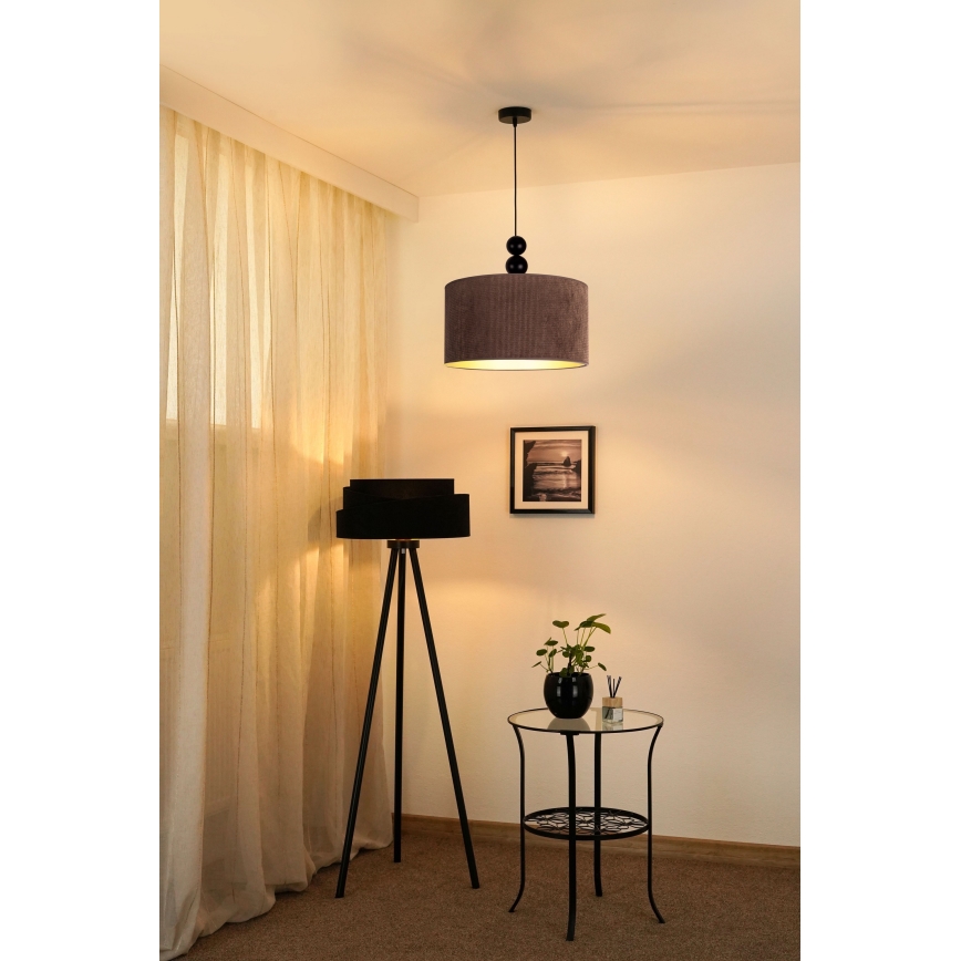 Duolla - Luster na sajli LYON 1xE27/15W/230V pr. 40 cm smeđa