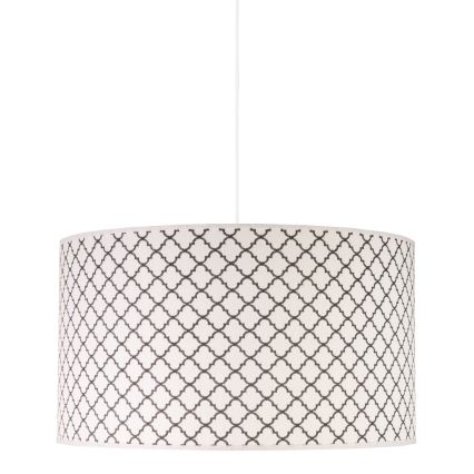 Duolla - Luster na sajli MAROKO 1xE27/40W/230V pr. 45 cm bijela/crna