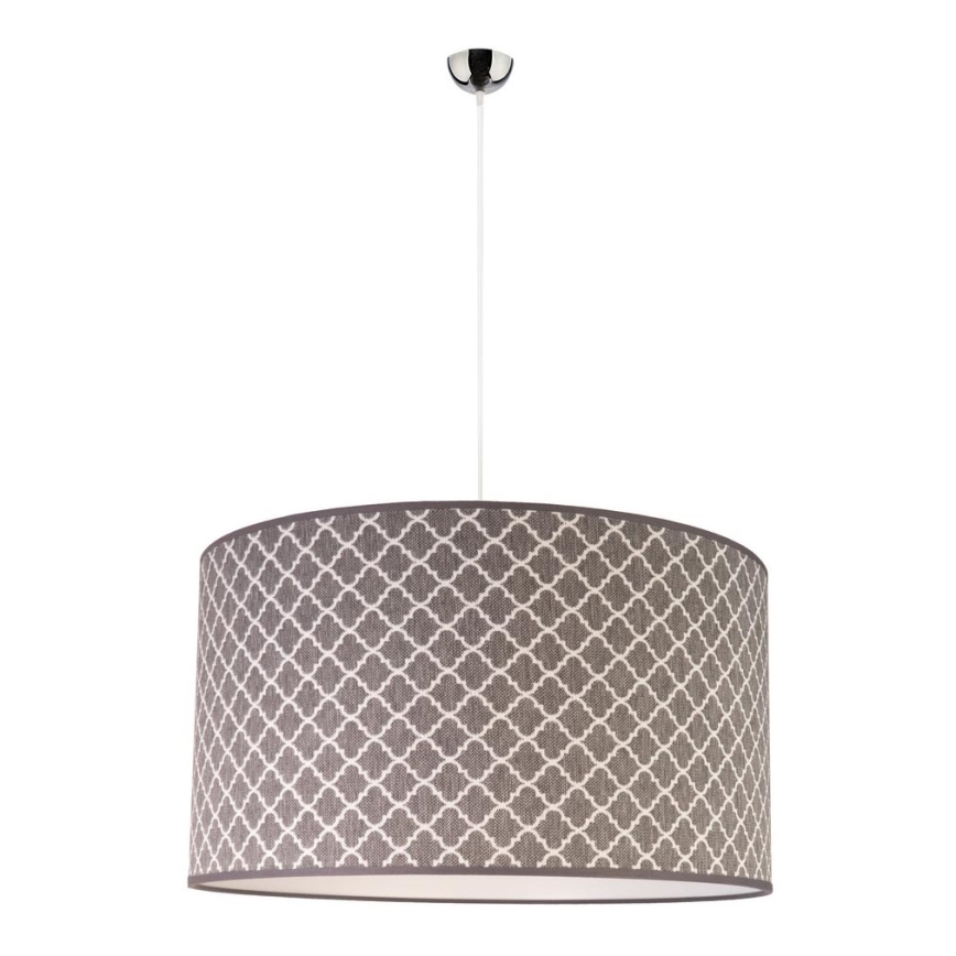 Duolla - Luster na sajli MAROKO 1xE27/40W/230V pr. 45 cm siva