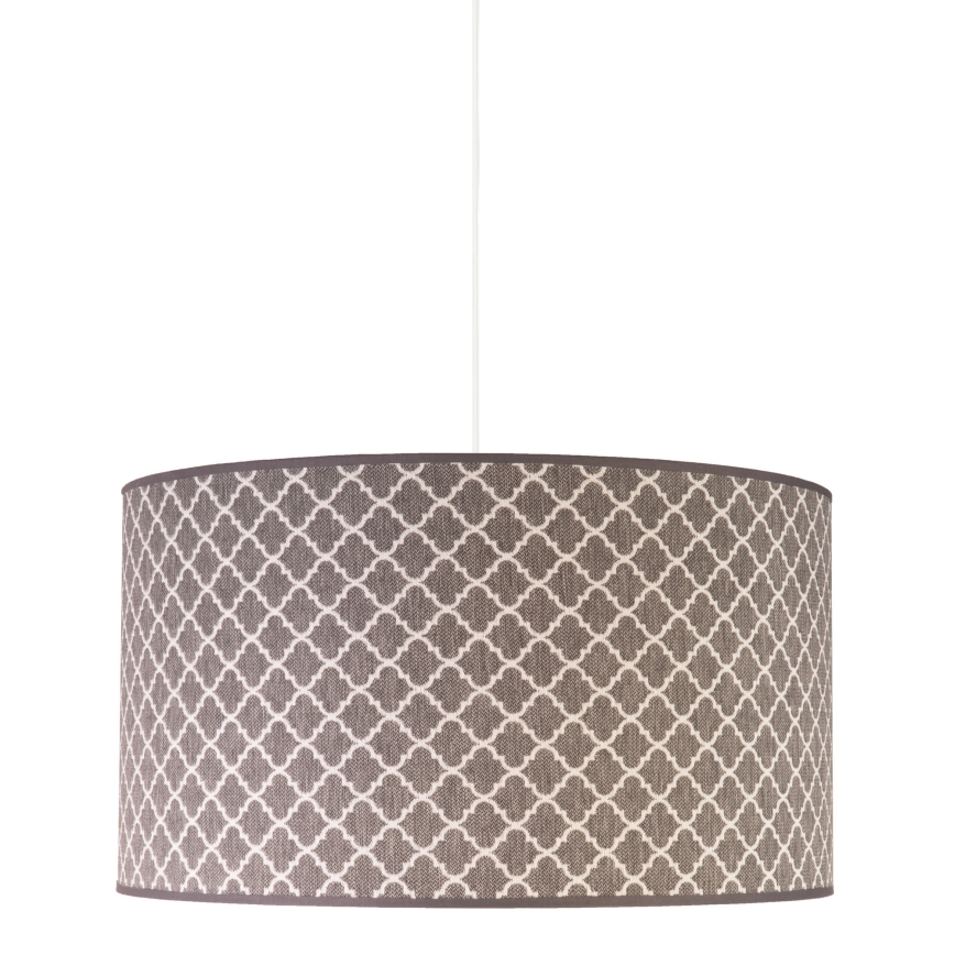 Duolla - Luster na sajli MAROKO 1xE27/40W/230V pr. 45 cm siva