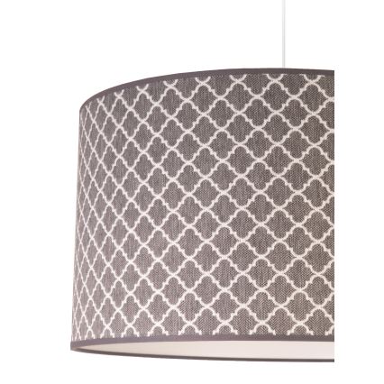 Duolla - Luster na sajli MAROKO 1xE27/40W/230V pr. 45 cm siva