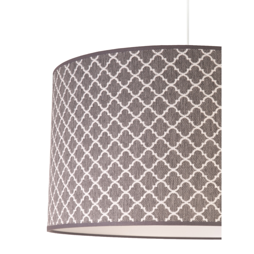 Duolla - Luster na sajli MAROKO 1xE27/40W/230V pr. 45 cm siva