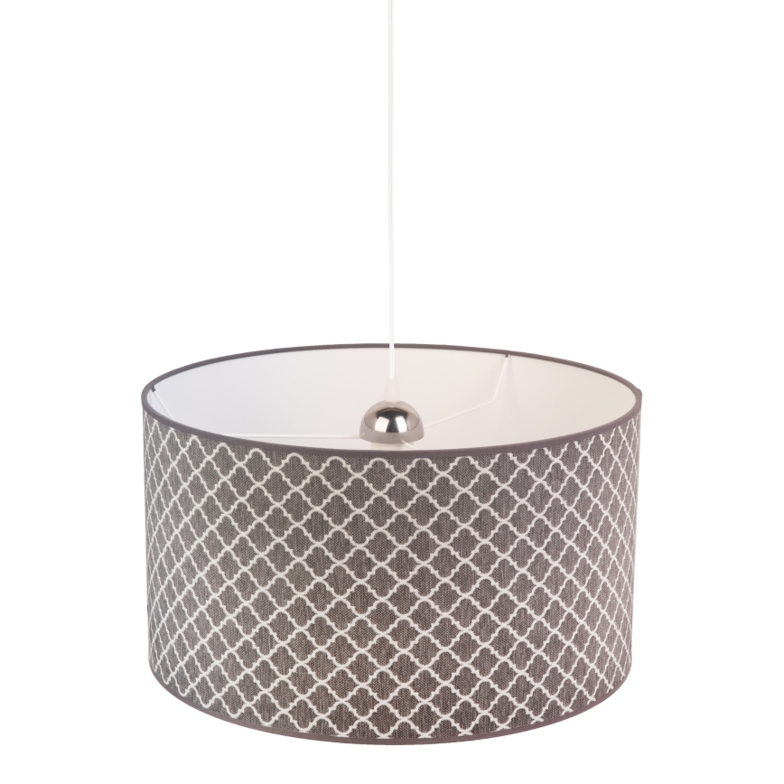 Duolla - Luster na sajli MAROKO 1xE27/40W/230V pr. 45 cm siva