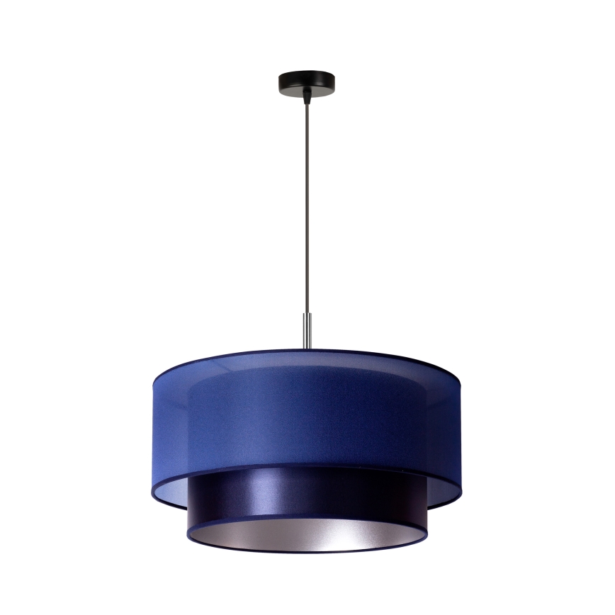 Duolla - Luster na sajli NANTES 1xE27/15W/230V pr. 45 cm plava/srebrna