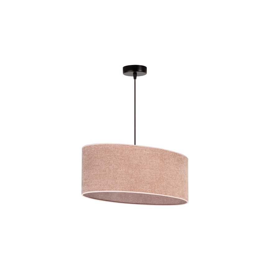 Duolla - Luster na sajli OVAL 1xE27/15W/230V ružičasta