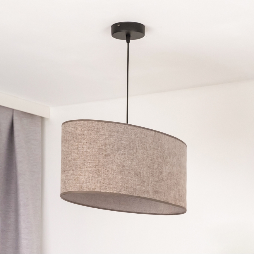 Duolla - Luster na sajli OVAL 1xE27/15W/230V smeđa