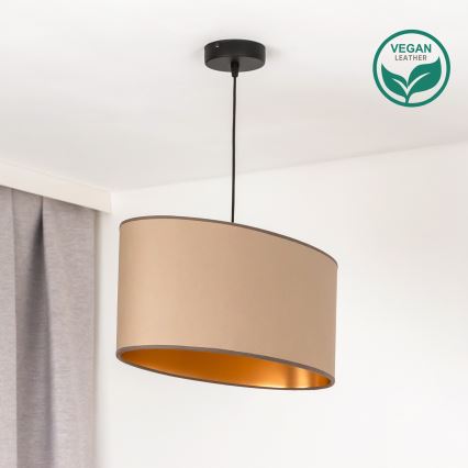 Duolla - Luster na sajli OVAL VEGAN 1xE27/15W/230V bež