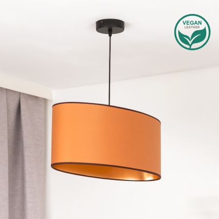 Duolla - Luster na sajli OVAL VEGAN 1xE27/15W/230V smeđa