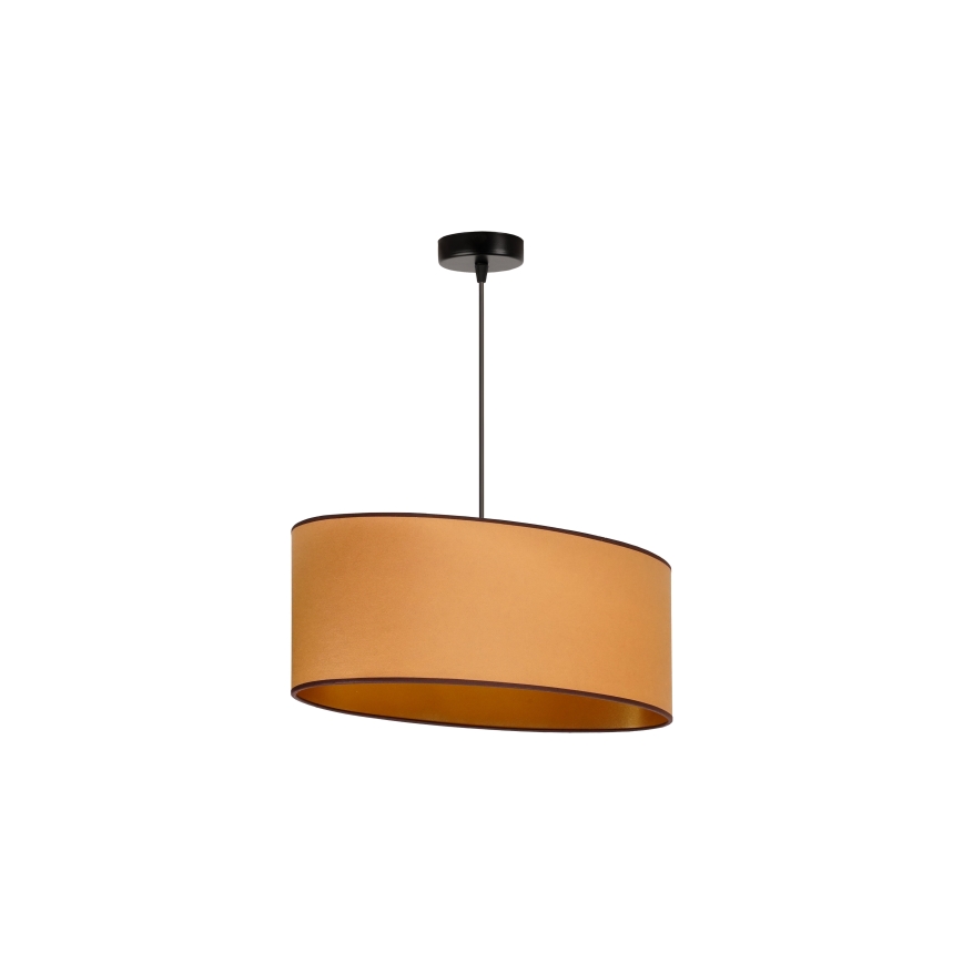 Duolla - Luster na sajli OVAL VEGAN 1xE27/15W/230V smeđa