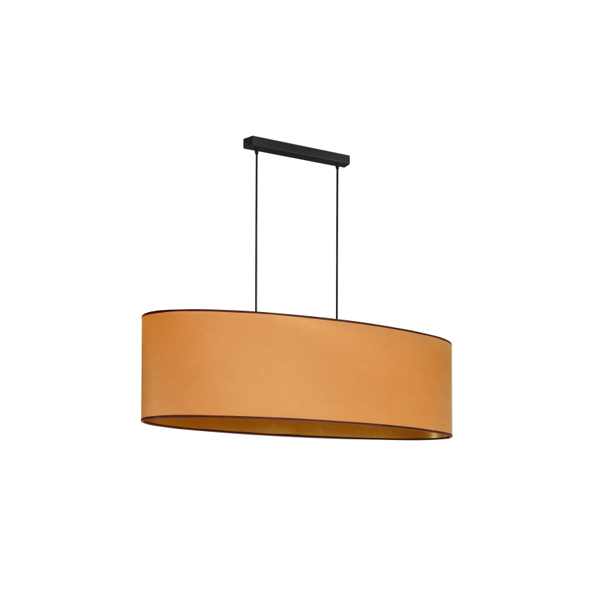 Duolla - Luster na sajli OVAL VEGAN 2xE27/15W/230V smeđa
