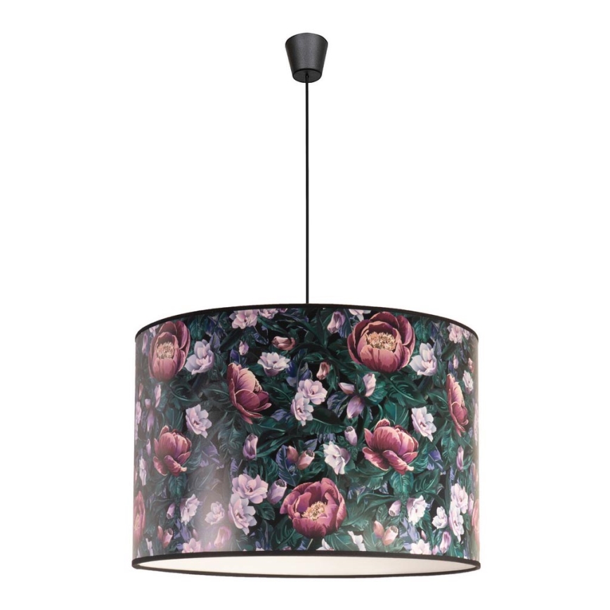 Duolla - Luster na sajli PRINT L 1xE27/40W/230V pr. 45 cm cvijeće