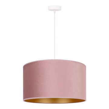 Duolla - Luster na sajli ROLLER 1xE27/15W/230V pr. 40 cm ružičasta/zlatna