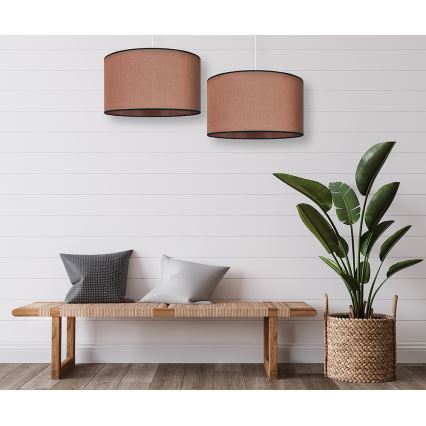 Duolla - Luster na sajli ROLLER 1xE27/15W/230V pr. 40 cm smeđa/crna