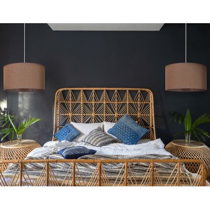 Duolla - Luster na sajli ROLLER 1xE27/15W/230V pr. 40 cm smeđa