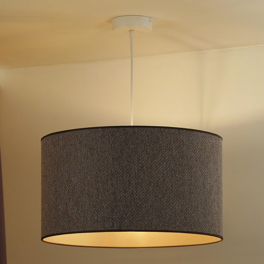 Duolla - Luster na sajli ROLLER ECO RECYCLING 1xE27/15W/230V pr. 45 cm smeđa