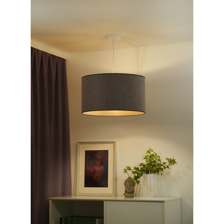 Duolla - Luster na sajli ROLLER ECO RECYCLING 1xE27/15W/230V pr. 45 cm smeđa