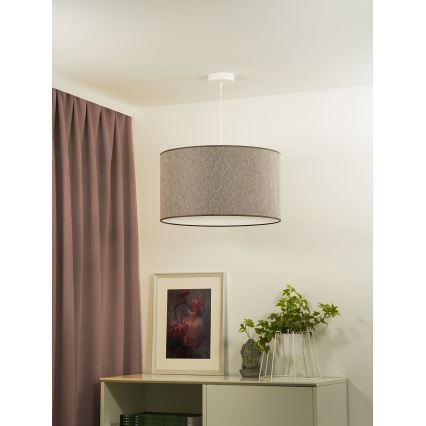 Duolla - Luster na sajli ROLLER ECO RECYCLING 1xE27/15W/230V pr. 45 cm smeđa