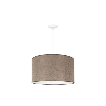 Duolla - Luster na sajli ROLLER ECO RECYCLING 1xE27/15W/230V pr. 45 cm smeđa