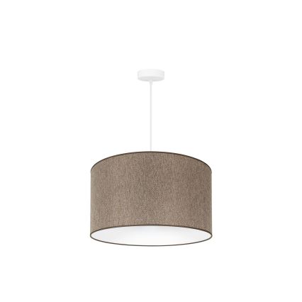 Duolla - Luster na sajli ROLLER ECO RECYCLING 1xE27/15W/230V pr. 45 cm smeđa