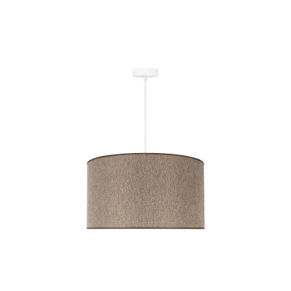 Duolla - Luster na sajli ROLLER ECO RECYCLING 1xE27/15W/230V pr. 45 cm smeđa