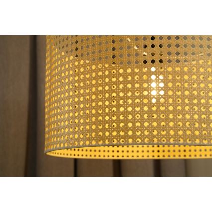 Duolla - Luster na sajli ROLLER RATTAN 1xE27/15W/230V pr. 45 cm bež
