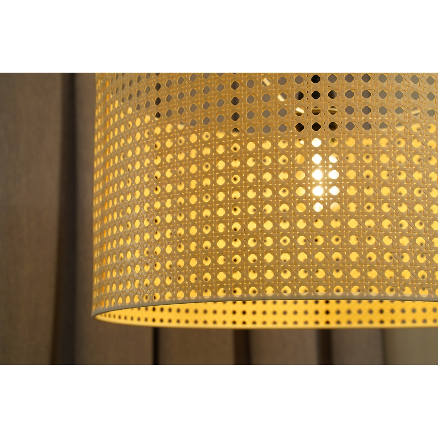 Duolla - Luster na sajli ROLLER RATTAN 1xE27/15W/230V pr. 45 cm bež